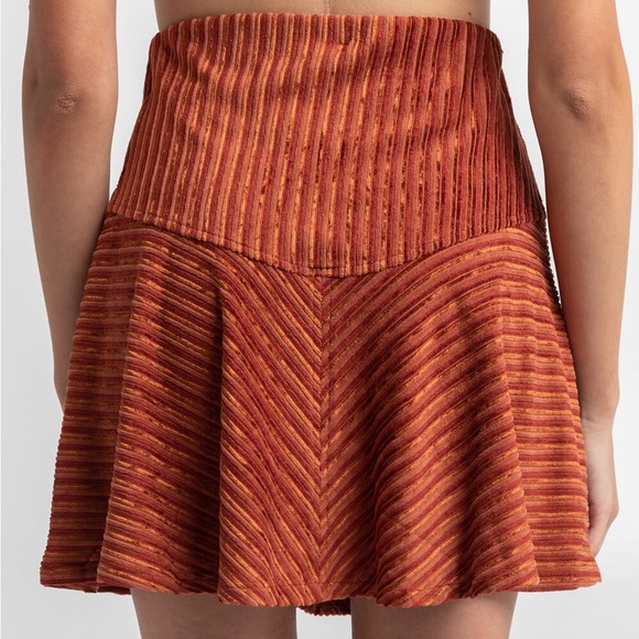Free People Camden Ribbed Mini Skirt NWT - Picture 2 of 5